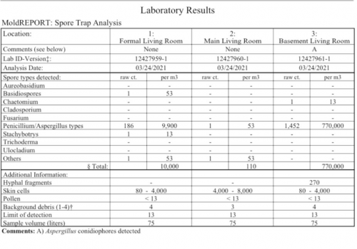 lab results